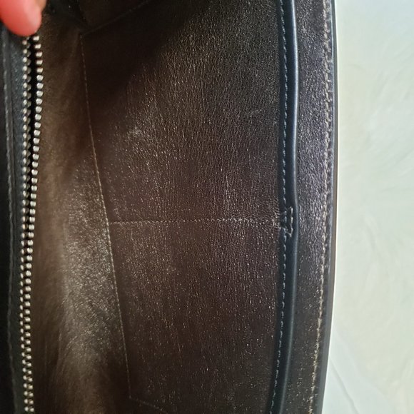 Vintage Michael Kors Leather Crossbody Bag: Mini Shoulder  Michael Kors Black Calf Leather Envelope Clutch Handbag. Rare.